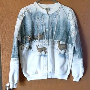 Artisans vintage sweatshirt cardigan